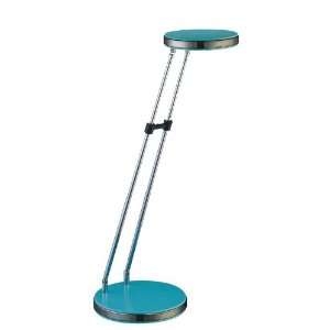  Lamp with Telescopic Metal Arms in Light Blue Finish