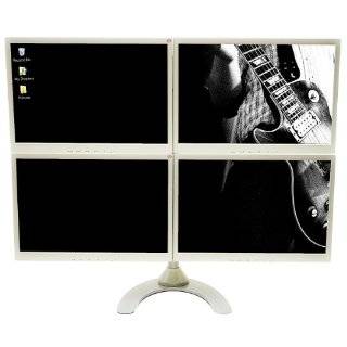 Quad Freestanding LCD Monitor Stand Holds up to 22 Inch Widescreen 