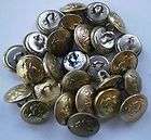 Antique Vintage uniform military Army metal buttons  