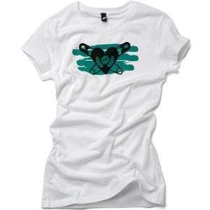    One Industries Womens Dizzy T Shirt   Small/White Automotive
