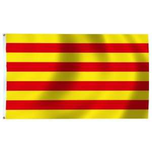  Catalonia Flag 4X6 Foot Nylon (Sewn) Patio, Lawn & Garden