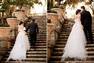 RARE Marchesa Delilah Couture Wedding Dress Gown & Veil  