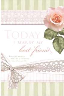   ) Today I Marry My Best Friend   Pink Rose Wedding Programs  