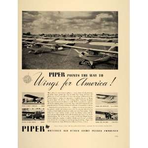  1941 Ad Piper Cub Plane Seaplane Cruiser Coupe Trainer 