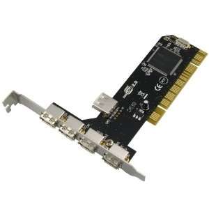  SYBA PCI USB 2.0 Controller Card 4+1 Ports   uPD720101 