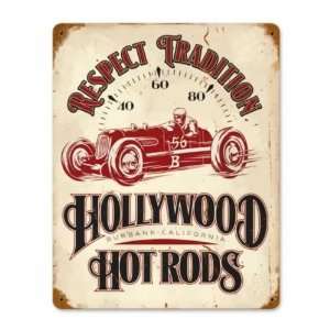  Fast 56 Hollywood Hot Rods Vintage Metal Sign