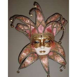 com Venetian Mask By Si Lucia Pink Brocade Jolly Exceptional Italian 