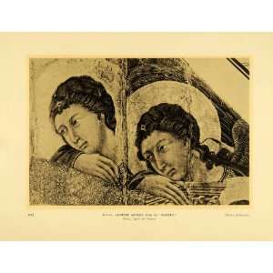  1931 Collotype Duccio Di Buoninegna Adoring Angels Maesta 