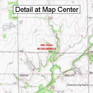 USGS Topographic Quadrangle Map   Alta Vista, Kansas 