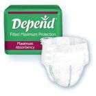 Depend Brief diaper Extra Absorbant Lg Case 64  