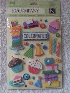 Company Dimensional Sticker Confetti Birthday Craft 643077151116 