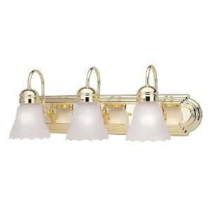  Brass Ashley 3 Light Bathroom Fixture from the Ashley Collecti