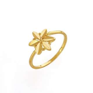 Fashion 9K 9CT Yellow Gold Filled Women Wedding Ring #7  