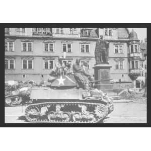  U.S. Light Tanks Stand By and Wait For Call 12x18 Giclee 