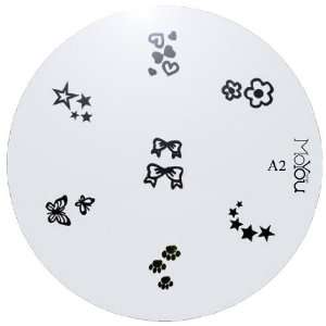  MoYou Nail Art Image Plate A2 including 7 nailart designs 