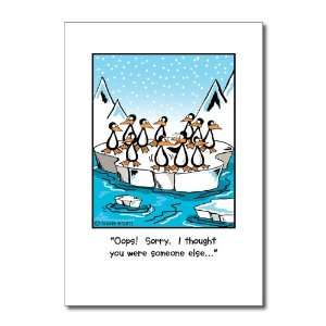 Funny Birthday Card Someone Else Penguins Card Humor Greeting Travis 