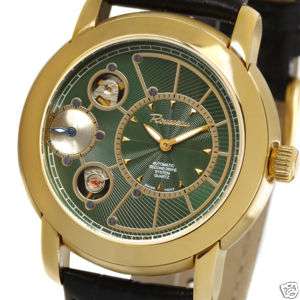 ROUSSEAU ADAGIO MENS AUTOMATIC WATCH NEW SWISS GREEN  