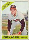 1966 Topps Hi#533 SP Jerry Adair Baltimore Orioles E