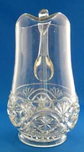 EAPG McKee Brothers Glass Water Pitcher in Britannic Pattern  