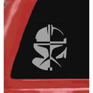 STAR WARS CLONE TROOPER GRAY 5 Vinyl STICKER/DECAL for Cars,Trucks 