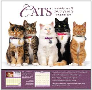 Cats 2012 Weekly Wall Calendar