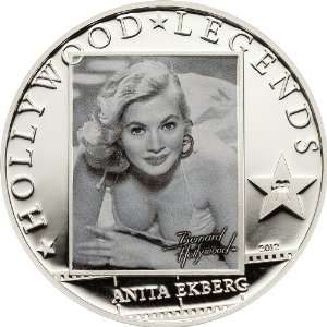   2012 5$ 25g Silver Coin Limited Collector Edition Box Set Anita Ekberg
