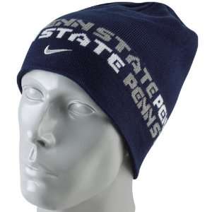  Nike Penn State Nittany Lions Navy Blue Better Knit Beanie 