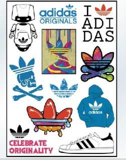 11 OF Adidas Originals LOGO VINYL STICKER DECAL,RARE  