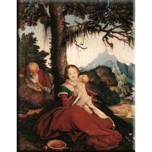  Rest on the Flight to Egypt 12x16 Streched Canvas Art by 