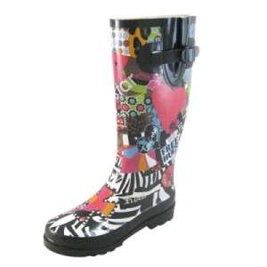 Rain Boots Great Winter Grip with Adjusting Strap Cool Graphics  