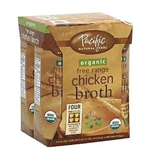 Pacific Natural Foods Organic Free Range Chicken Broth, 8 oz Pouches 