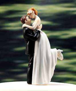 Romantic Lift Bride & Groom Wedding Cake Top Topper Couple In Love 