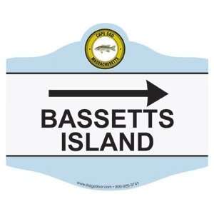 Cape Cod Bassetts Island Car Magnet