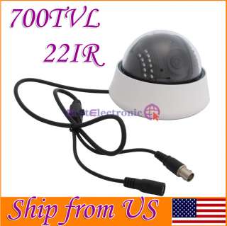 700TVL 1/3 sony chip HD CCD Indoor Security CCTV 22IR Dome Camera 