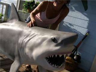 HUGE Great White Shark  JAWS  FISH MOUNT 80 inch  