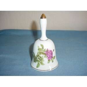  Enesco 1978 Porcelain Bell with Rose Design Everything 