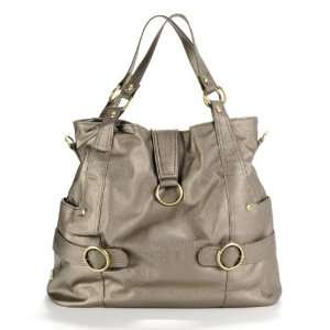  Hannah Diaper Bag   Pewter Baby