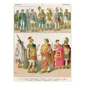  Roman Military Dress, from Trachten Der Voelker, 1864 Art 