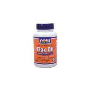  HI Lignan Flax Seed Oil by NOW Foods   (3g   120 Softgels 