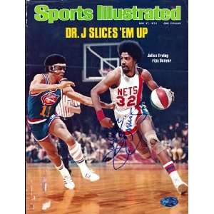  Julius Erving Autographed Sports Illustrated Cover PSA/DNA 