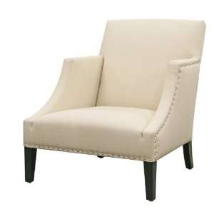   Baxton Studio Heddery Cream Fabric Modern Club Chair