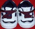 ATHLETIC WORKS Baby Boy WHITE VELCRO SNEAKERS Shoes 4  