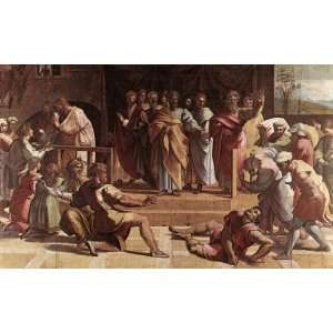    Acrylic Keyring Raphael The Death of Ananias