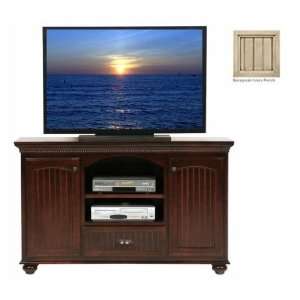   . Entertainment Console with 2 Doors   European Ivory