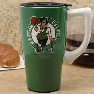  Boston Celtics 16oz. Ceramic Travel Tumbler w/Lid Sports 