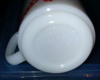 Heber Springs (Arkansas)   Glasbake Milkglass Mug  