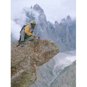  Looking over the Edge of Tahir Tower, Karakoram Mountains 