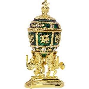  Faberge Green Easter Egg With the Eagle 