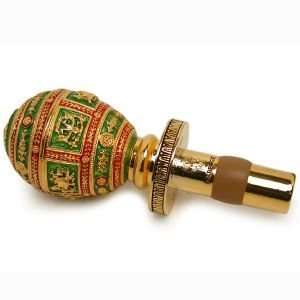  Faberge Bottle Stoppers Napoleonic Green Egg Bottle 