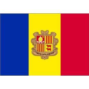 Andorra Flag 3ft x 5ft Printed Polyester Patio, Lawn 